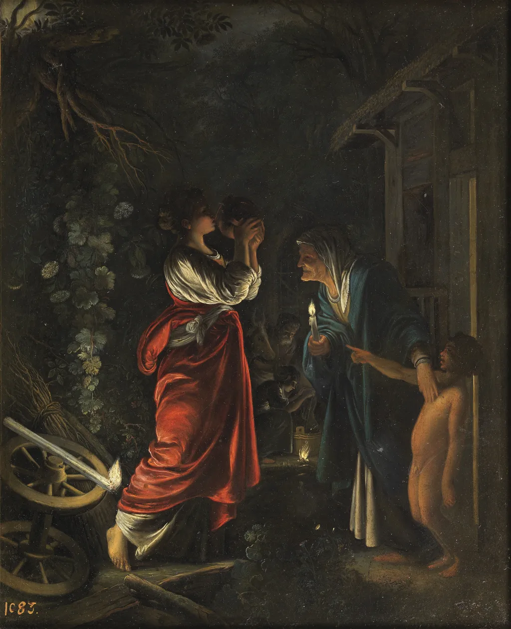 Ceres in the House of Hecuba, by Adam Elsheimer, oil, 1605