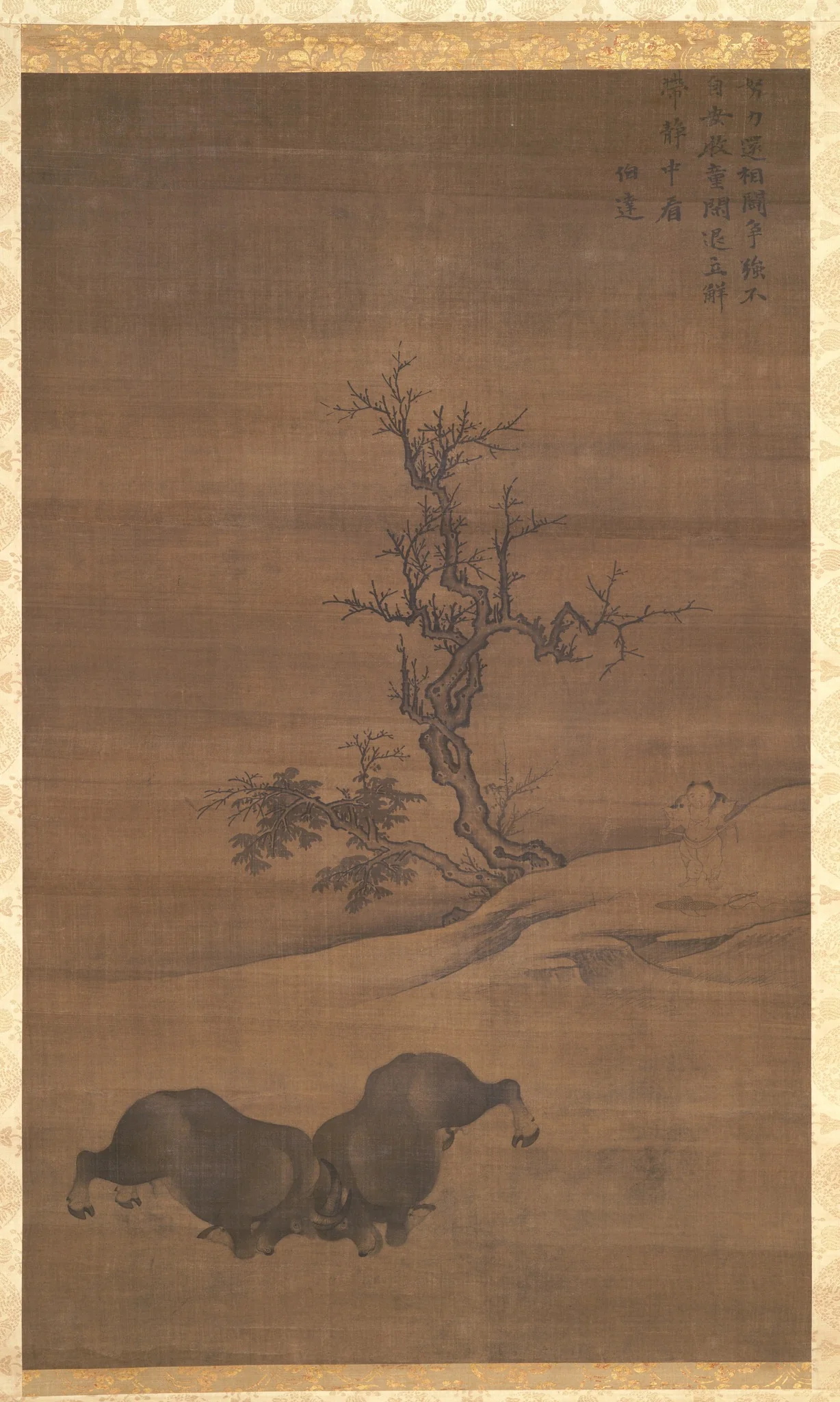 Herdboys and Buffalo in Landscapes, detail
