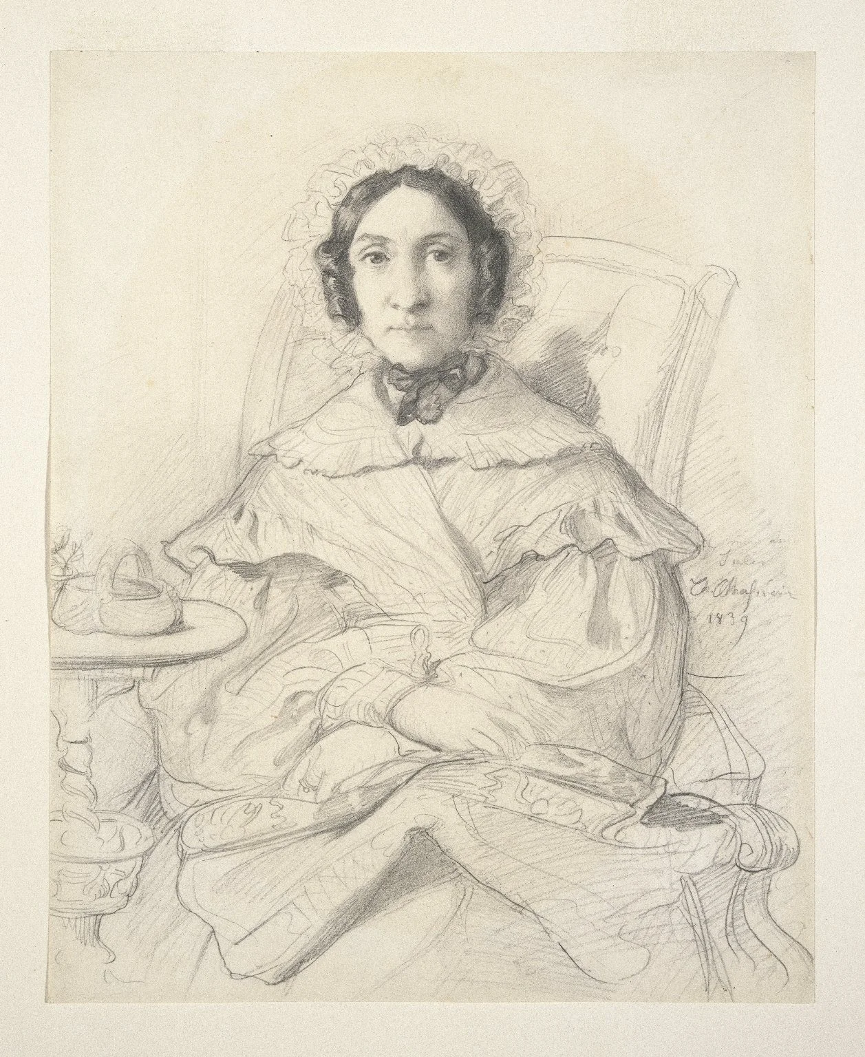 Portrait of Madame Monnerot, detail