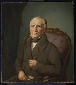 Portrait of Stanisław Kurpiewski, by Rafał Hadziewicz, oil, 1860