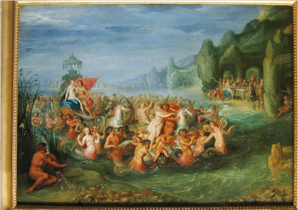 Neptun și Amphitrite, detail