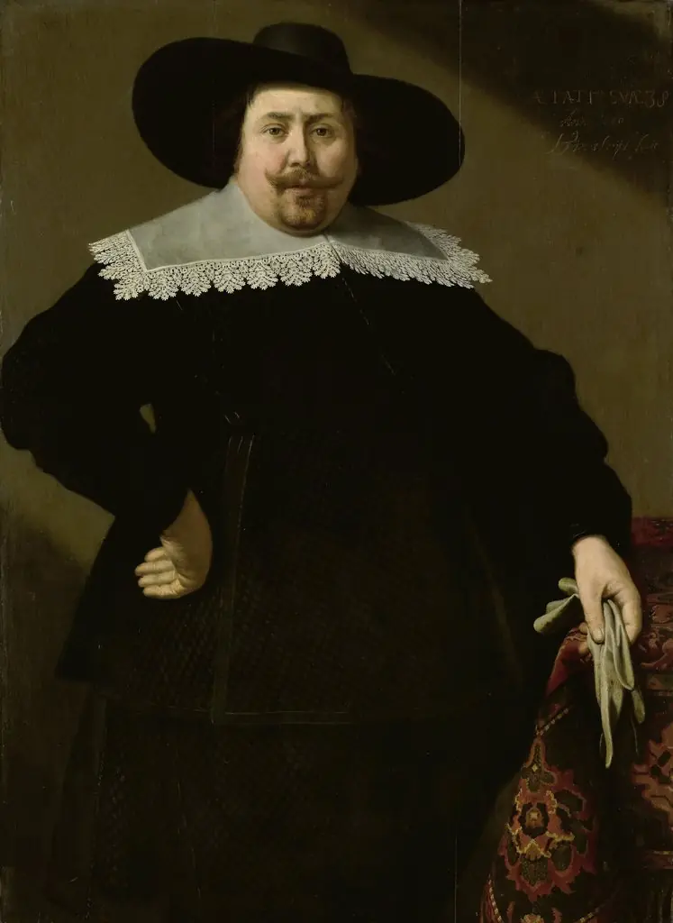 Portrait of Philips Denijs (1604-66), by Huijgh Pietersz Voskuijl, oil, 1640