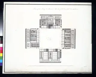 Design for a Library at Mamhead, by Robert Adam, 1768