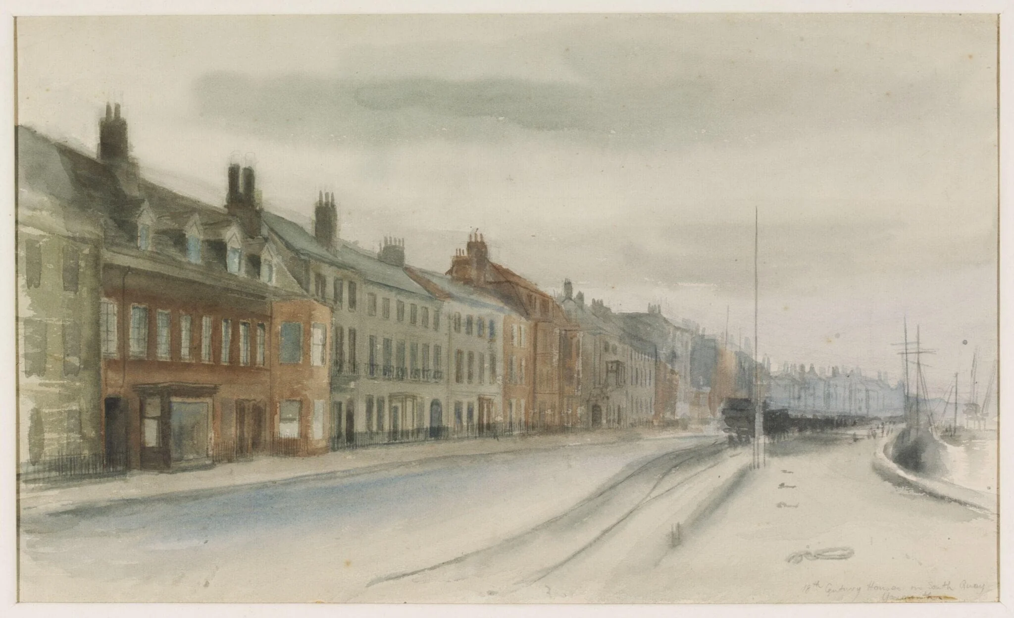 18th Century Houses, South Quay, Yarmouth, detail