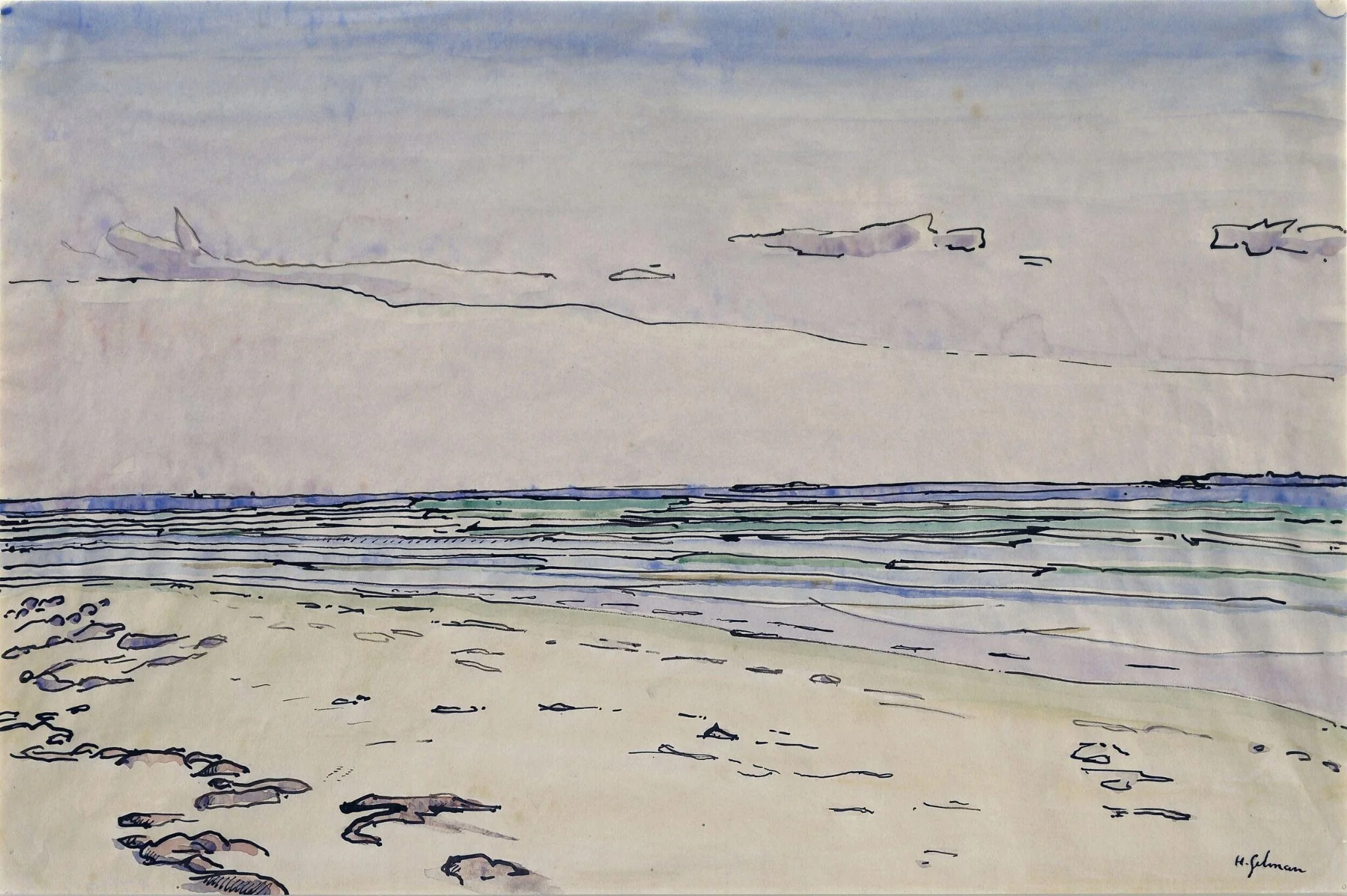Seascape II, detail