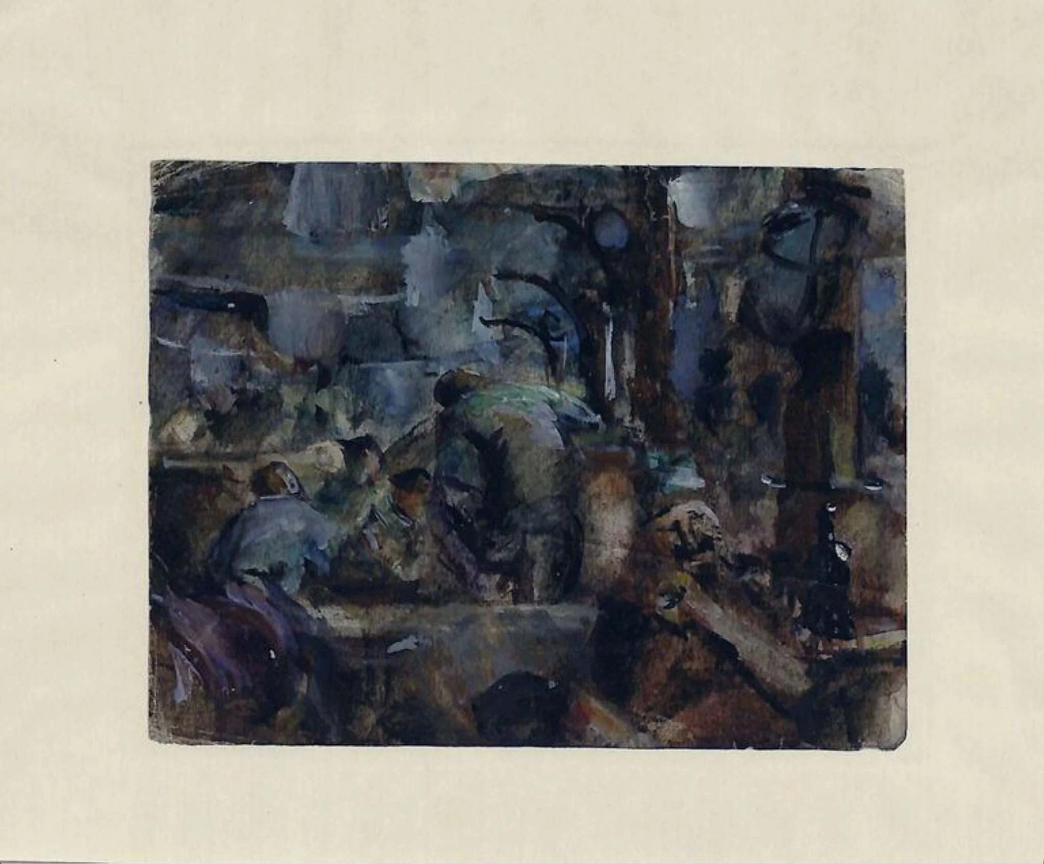 Prisoners in an Interior, detail