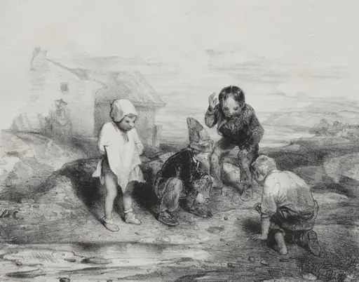 The Deciding Throw, by Alexandre Gabriel Decamps, 1840
