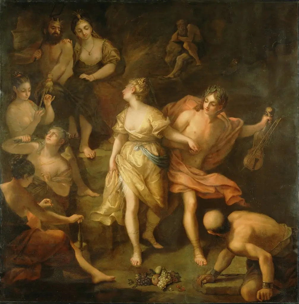 Orpheus and Eurydice, by Jean Raoux, oil, 1709