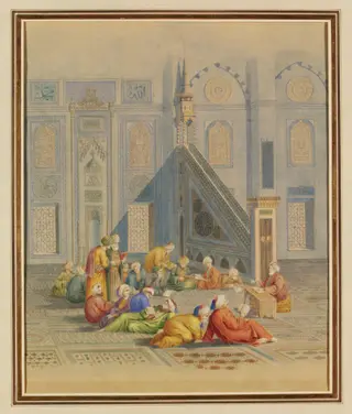 Mosquee di Chelazade, by Georg Emanuel Opiz, watercolor, 1825