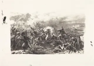 Episode from the Algerian War, by Auguste Raffet, ink, 1831
