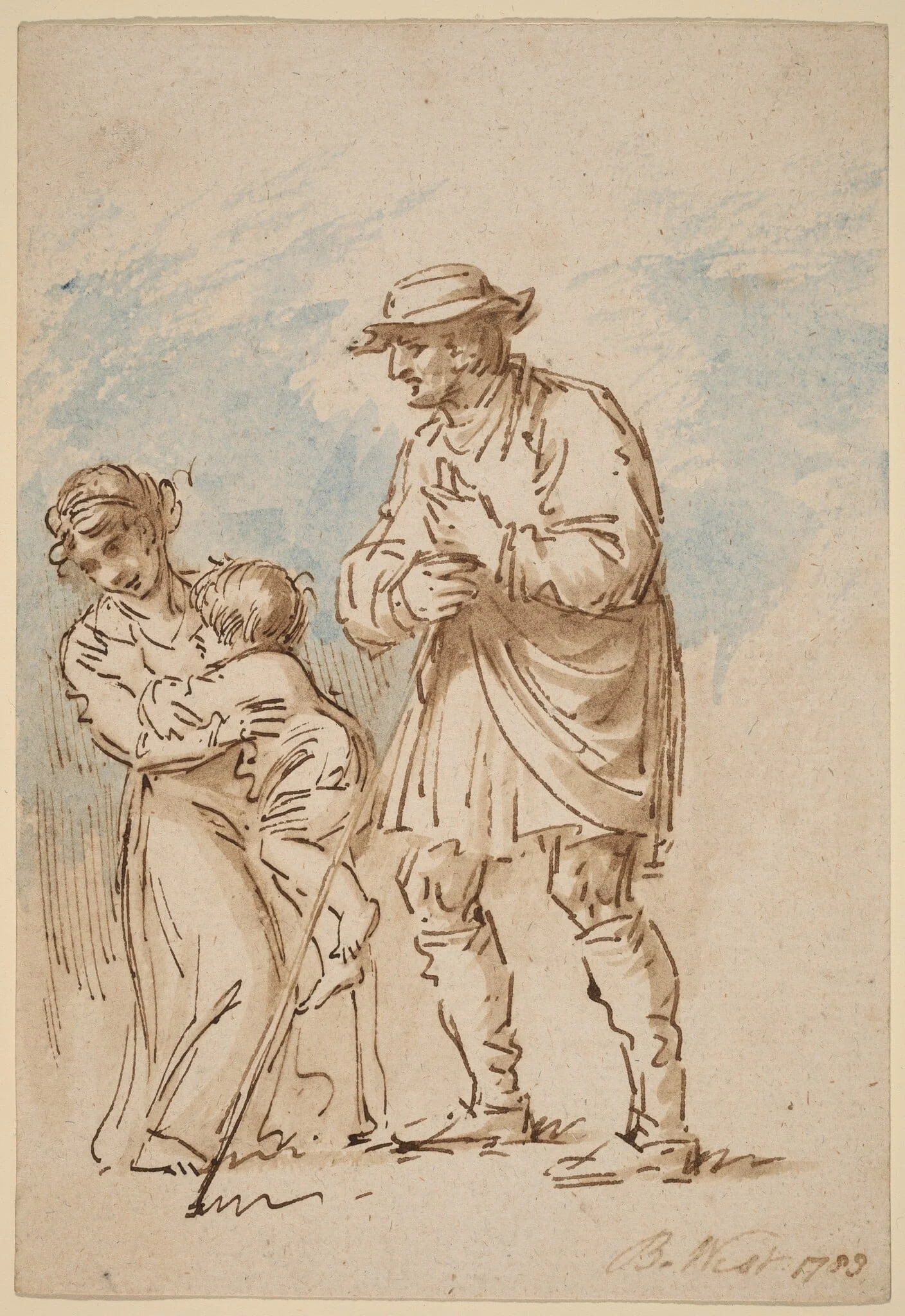 Vagabond Family [recto], detail