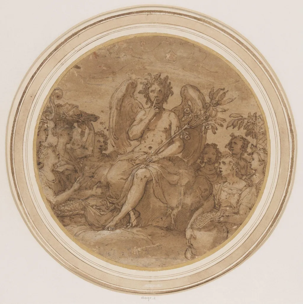 Harpocrates (or Horus), God of Silence, by Federico Zuccaro, 1540