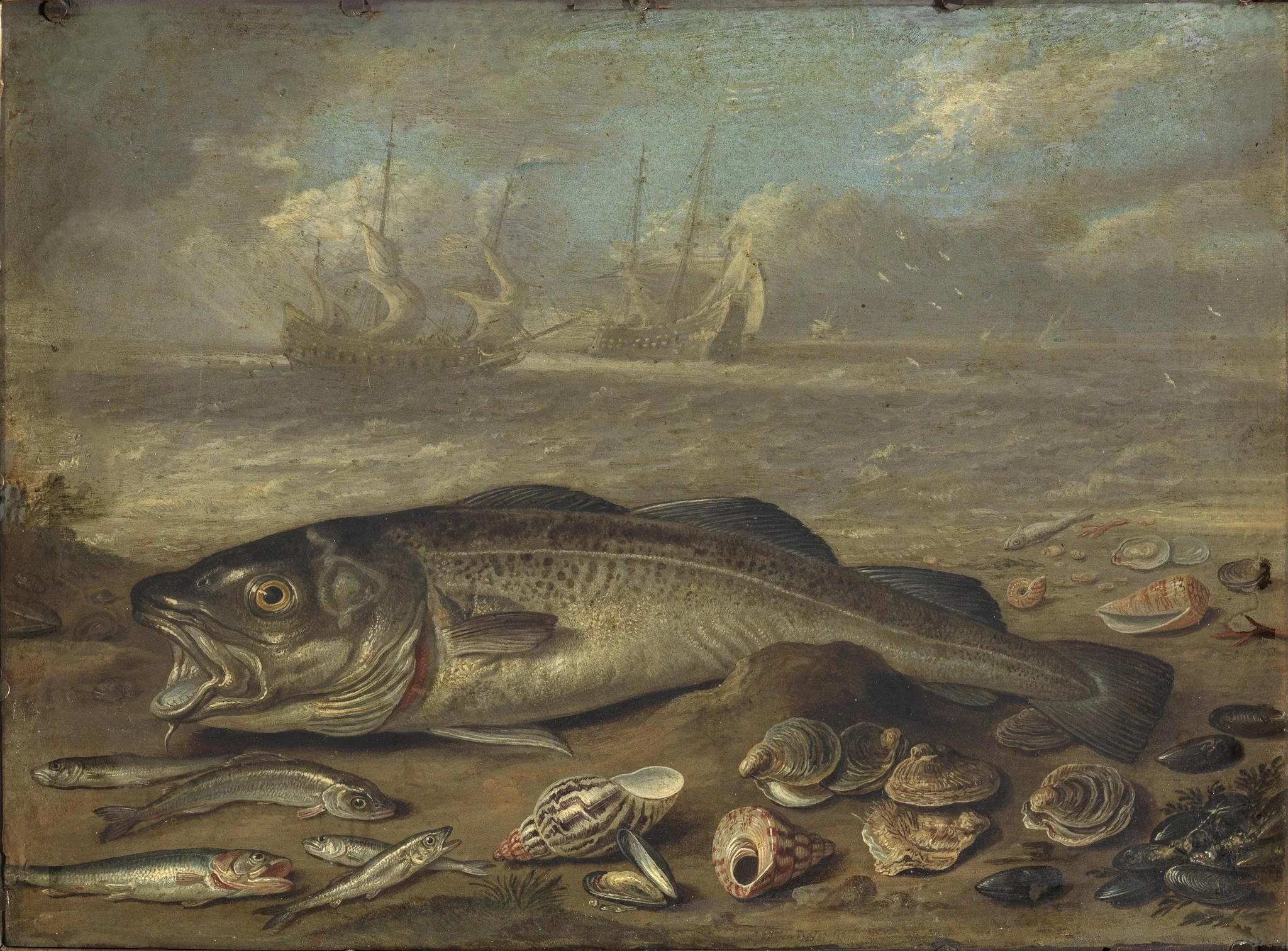 Pescados y marina, detail