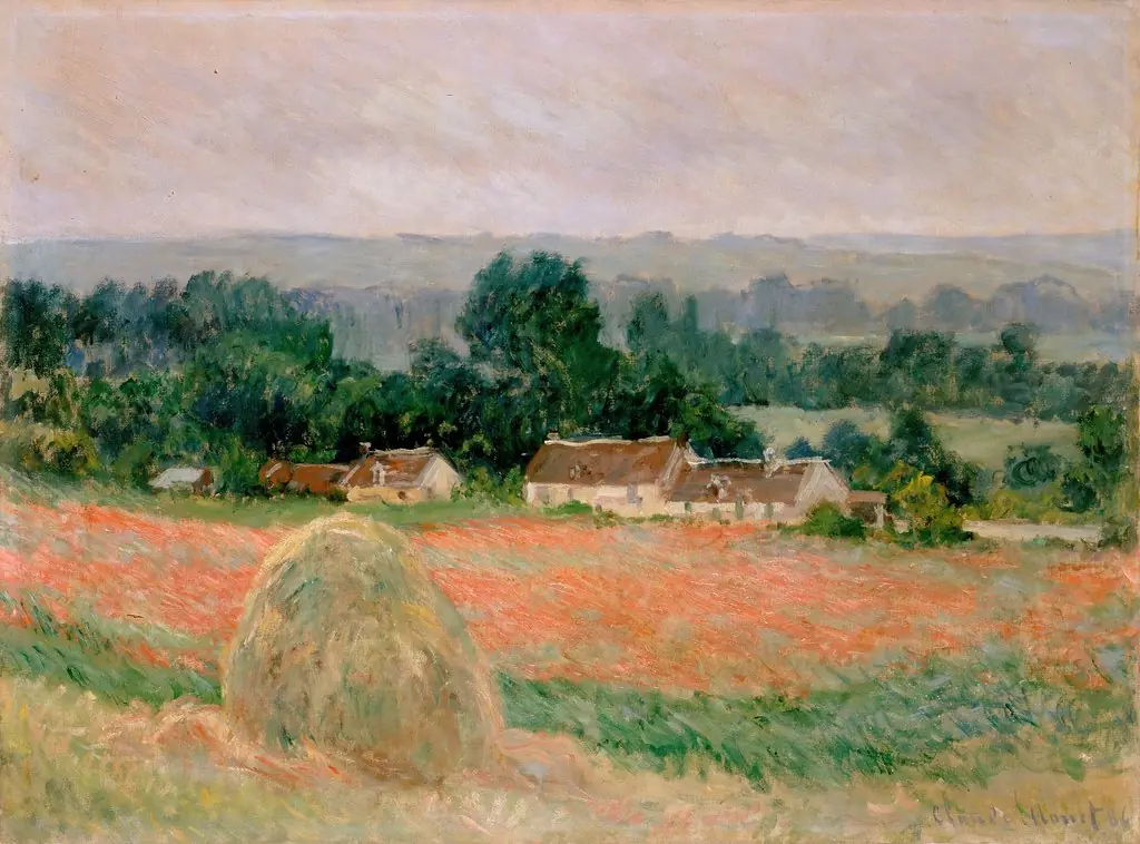 Haystack at Giverny, by Claude Monet, oil, 1894