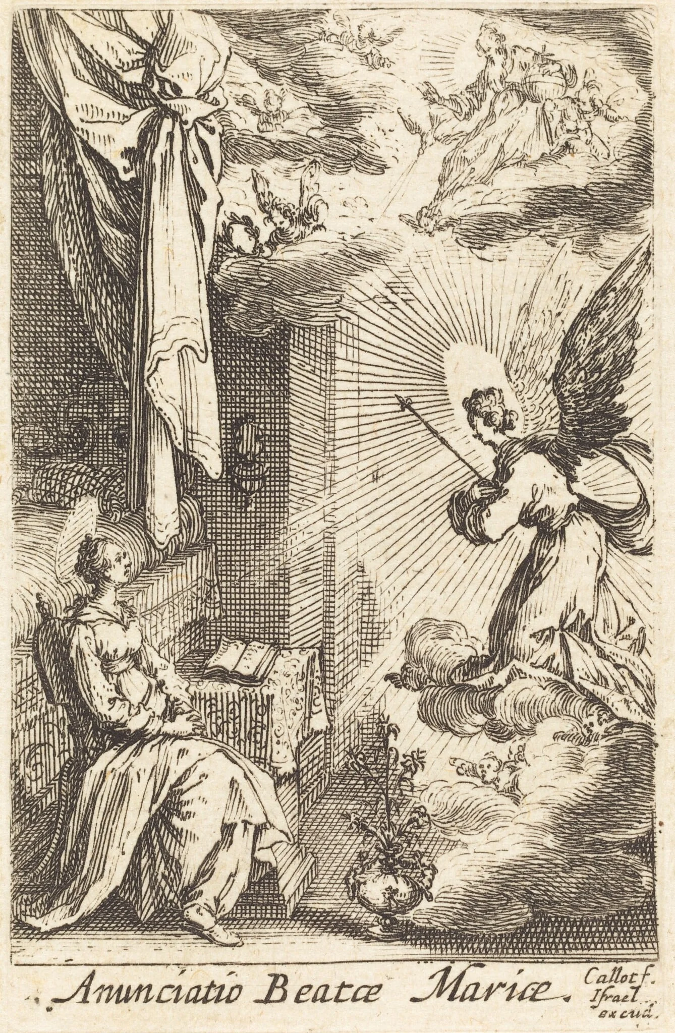The Annunciation, detail