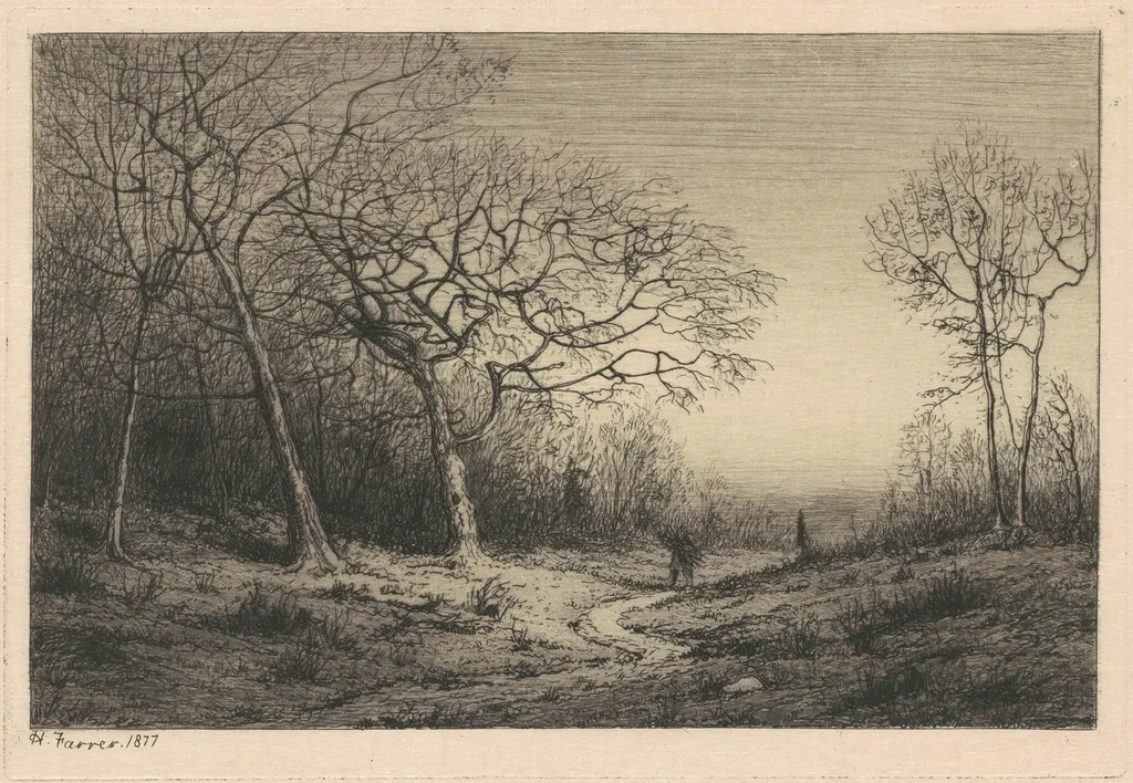 December, by Henry Farrer, ink, 1877