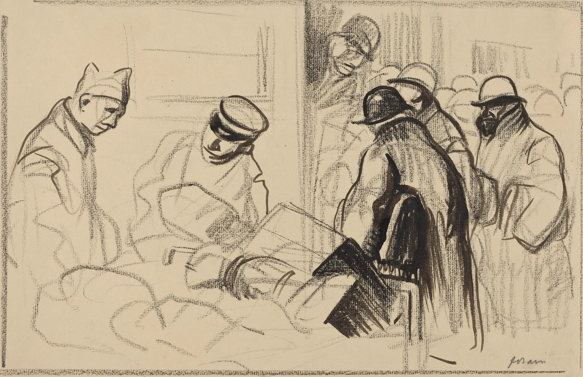 Le train de Berne (The Train for Berne), detail