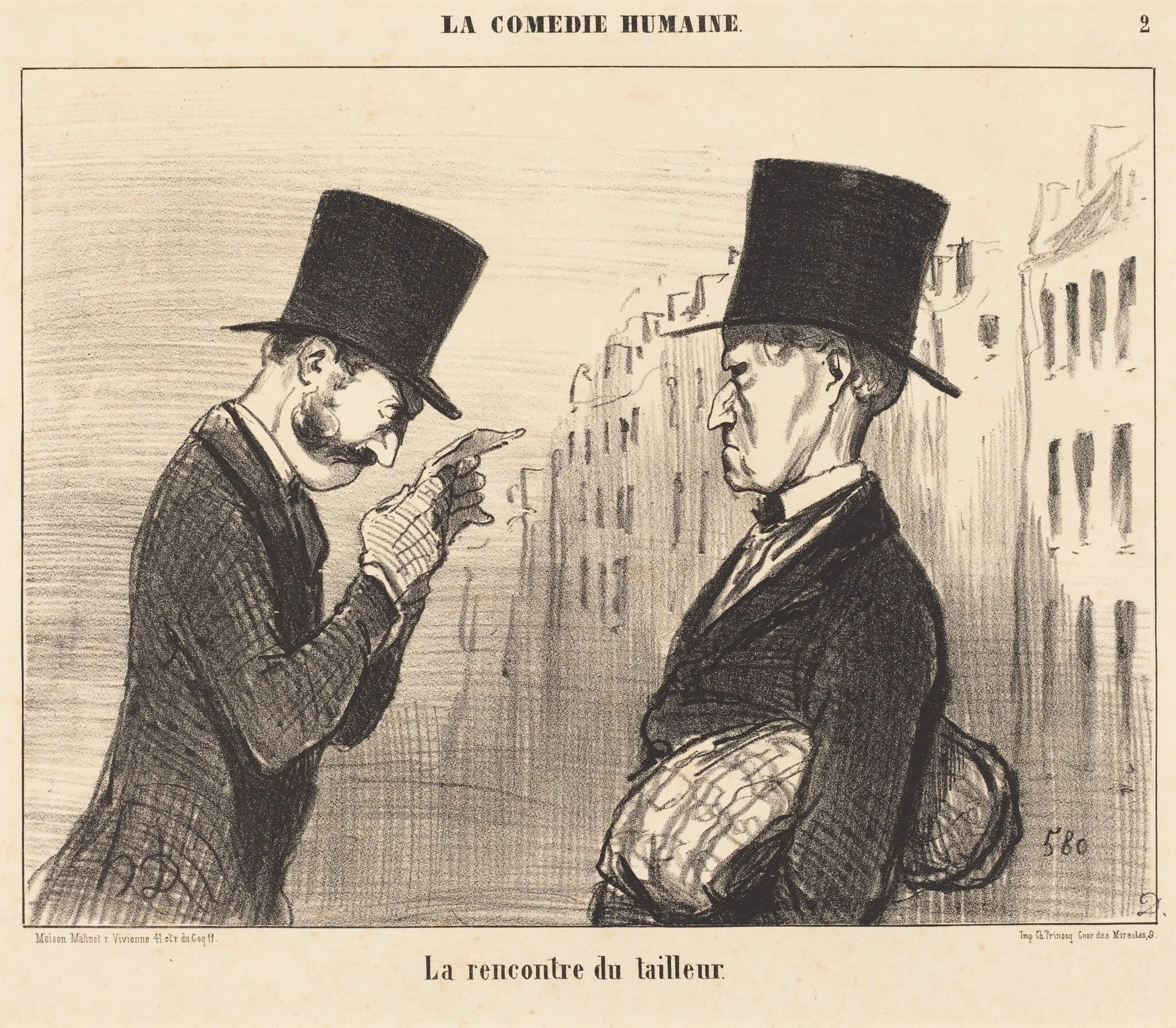 La Rencontre du tailleur, detail
