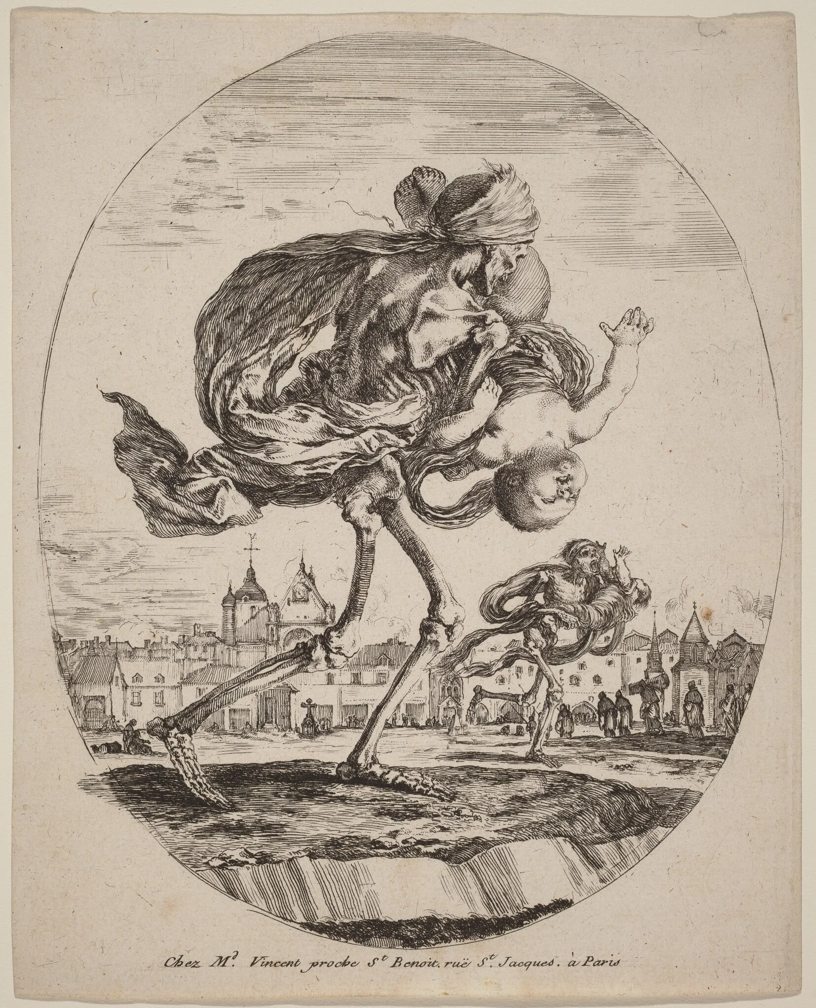 Death Carrying a Child to the Right, detail