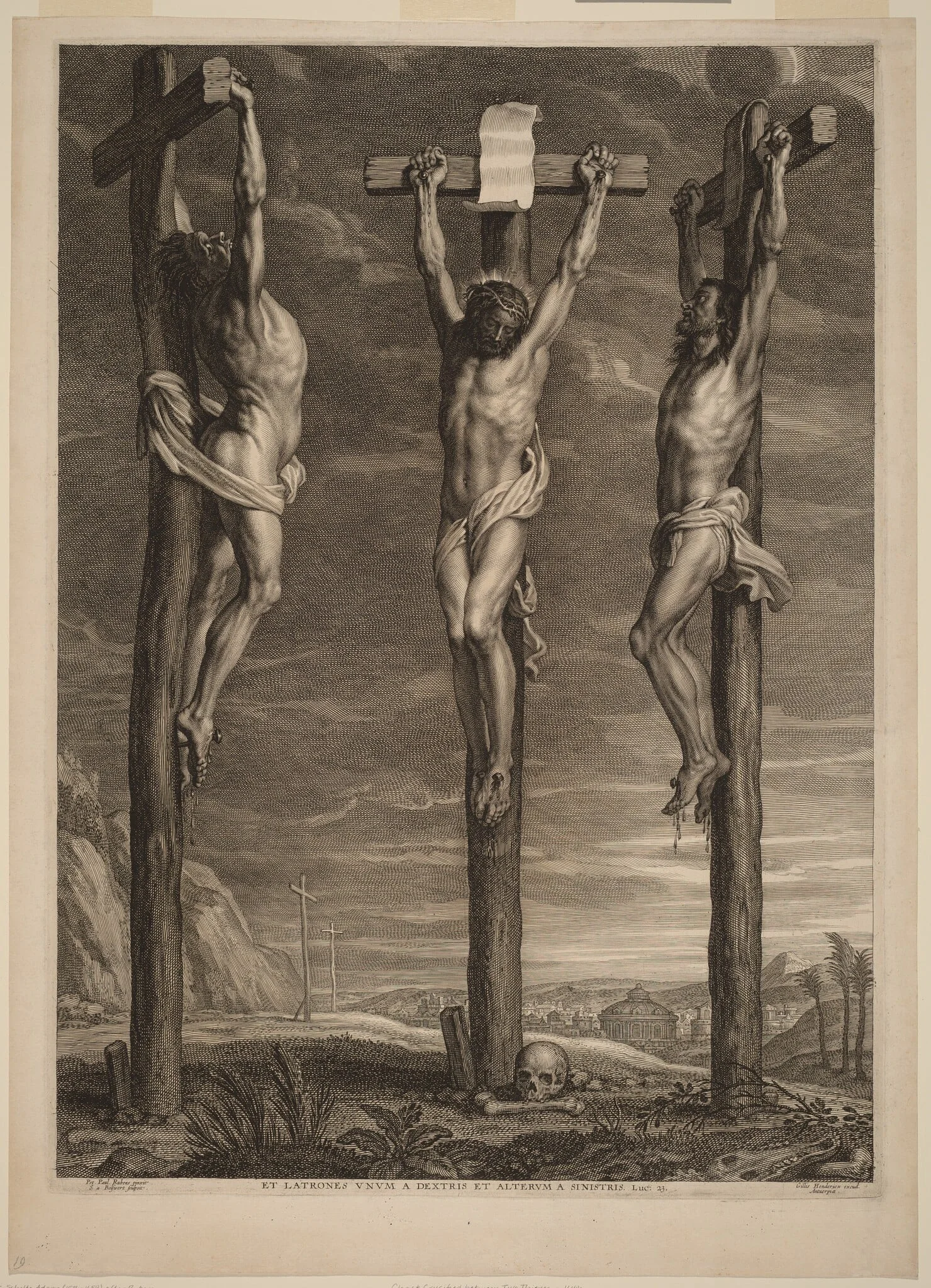 Christ Crucified between Two Thieves, detail