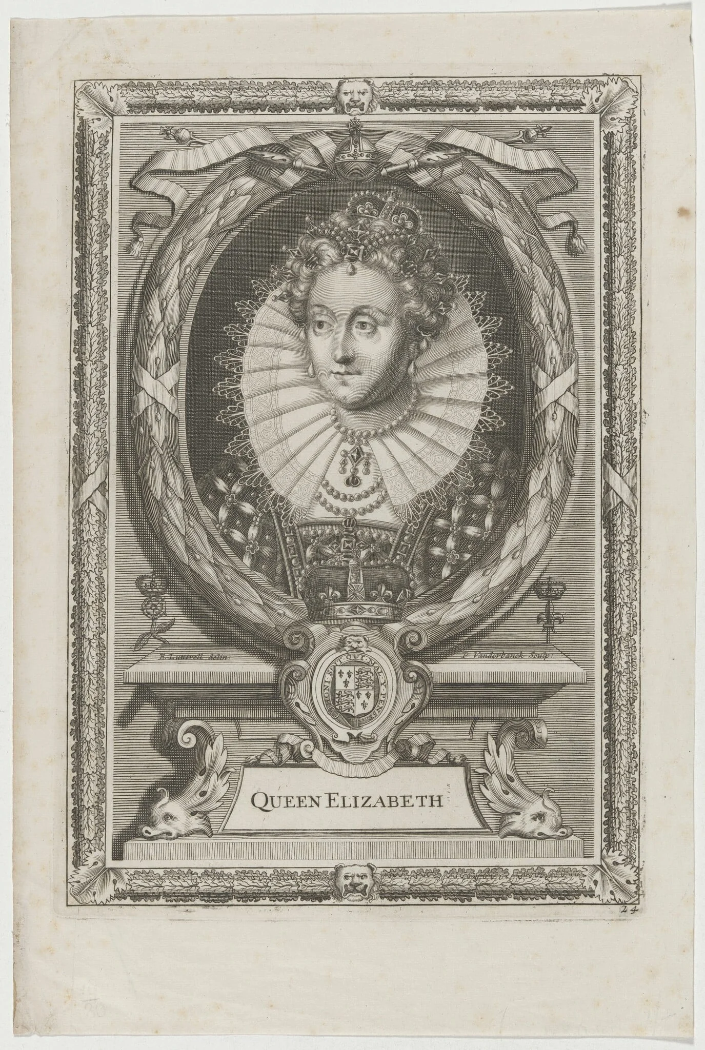 Queen Elizabeth, detail