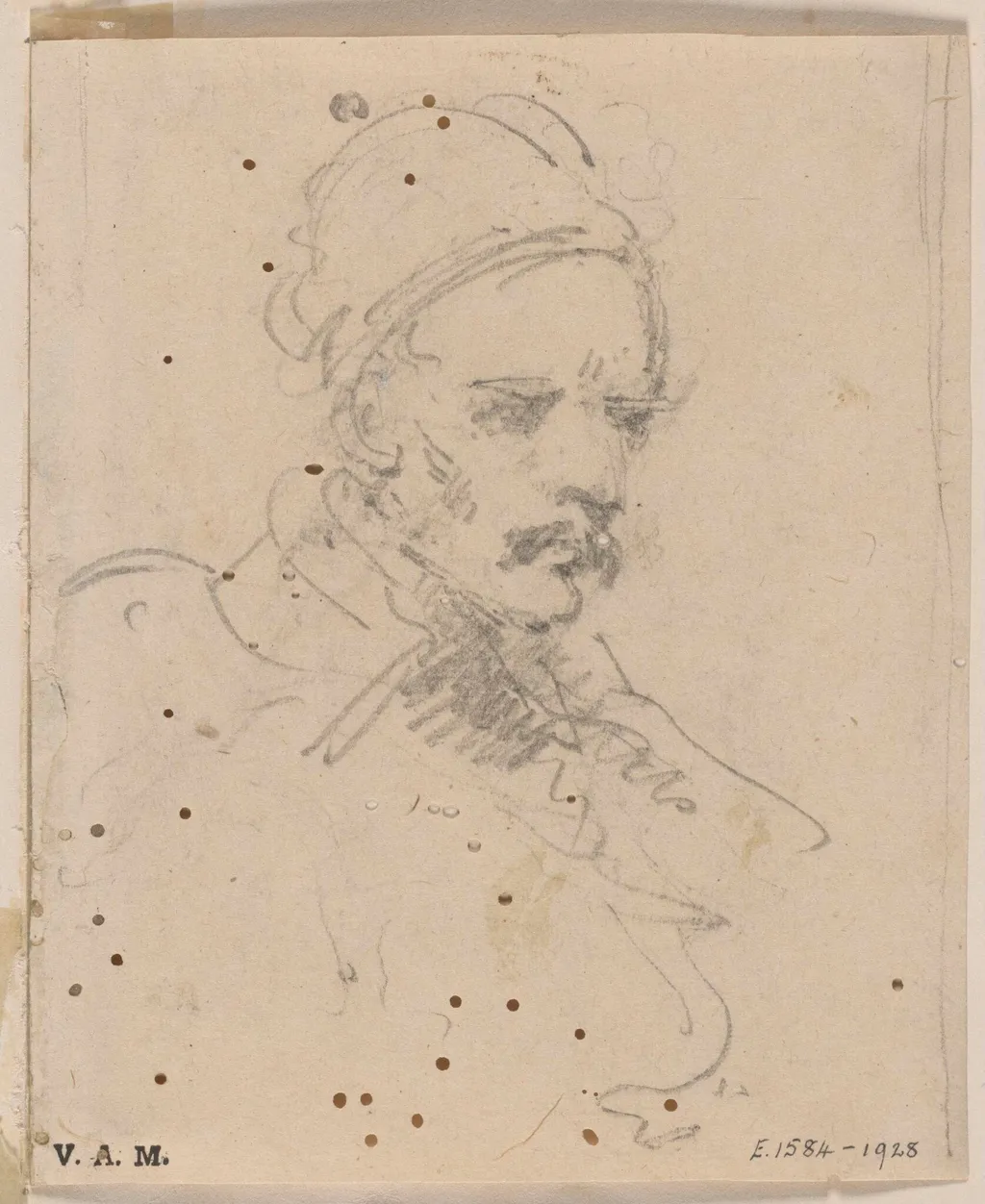 A moustachio'd man, by George Chinnery, 16