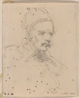 A moustachio'd man, by George Chinnery, 16