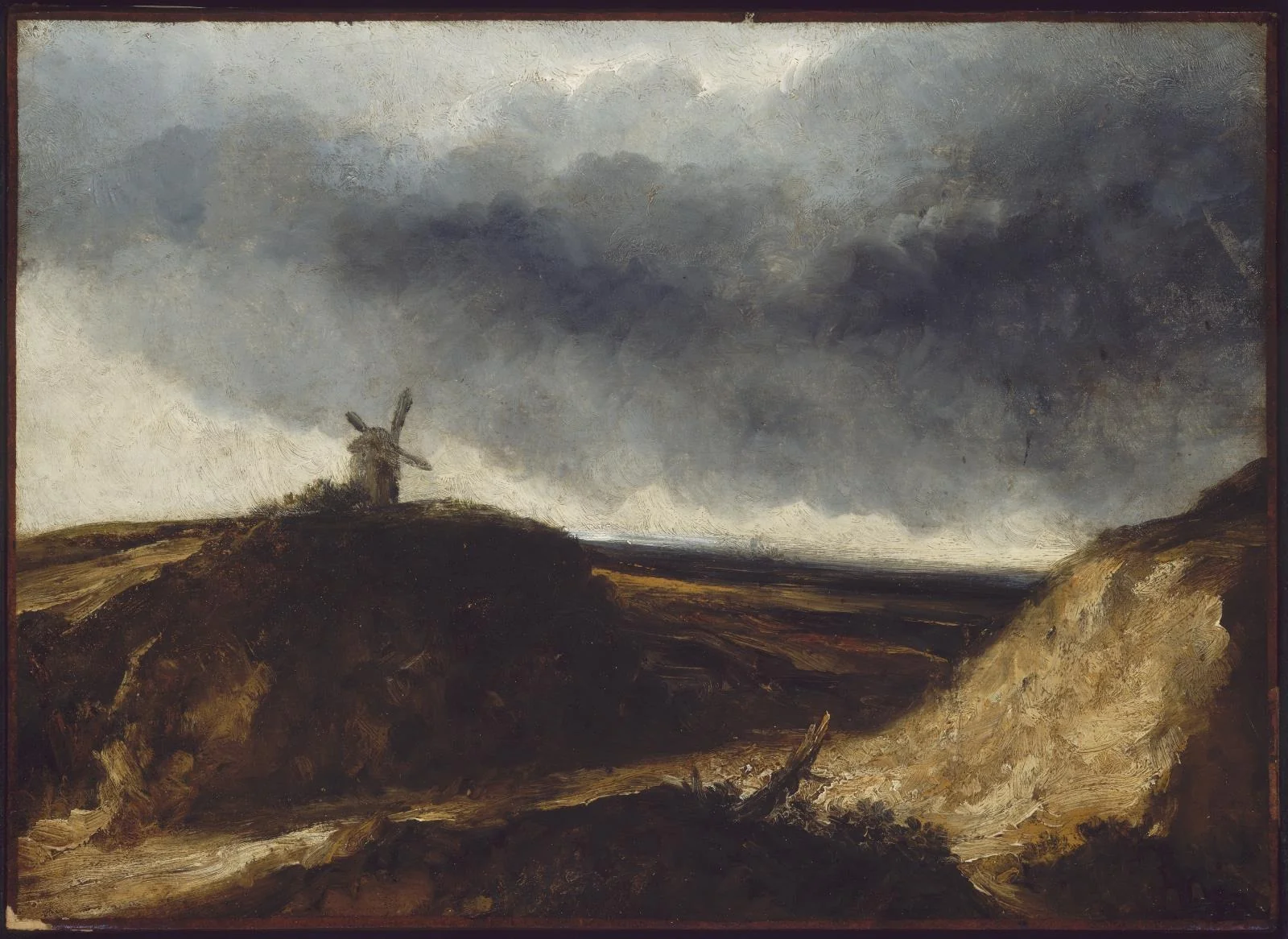 Landscape with a Windmill, detail
