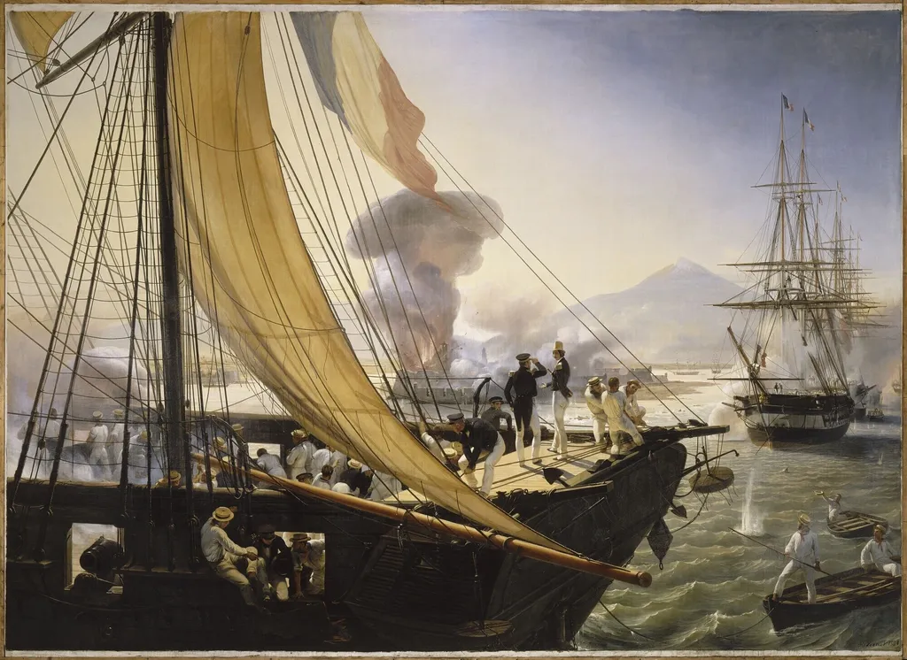 Capture of Fort San Juan de Ulúa, 27 November 1838, by Horace Vernet, oil, 1841