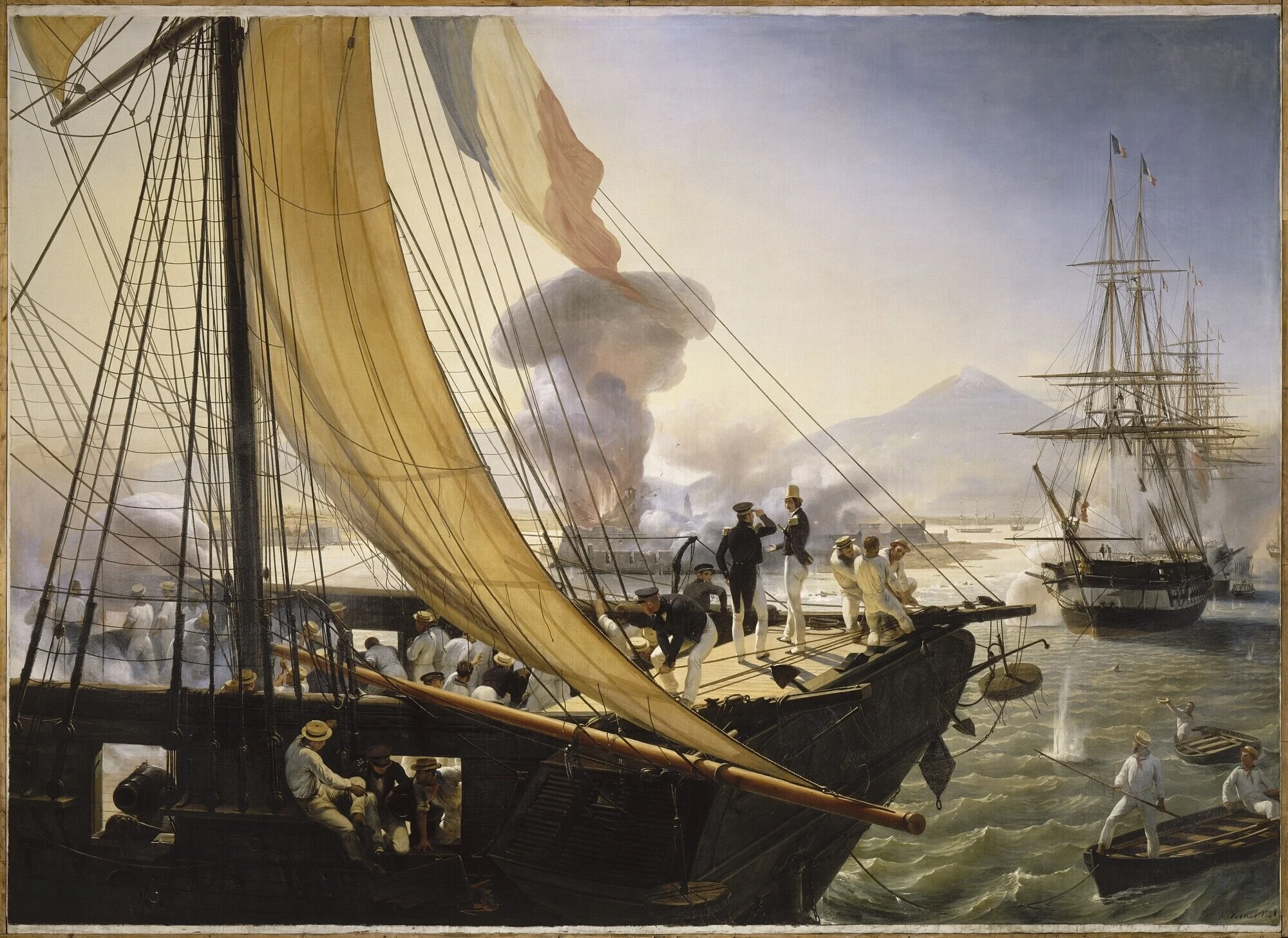 Capture of Fort San Juan de Ulúa, 27 November 1838, detail