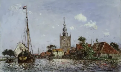 The Church of Overschie, by Johan Jongkind, oil, 1866