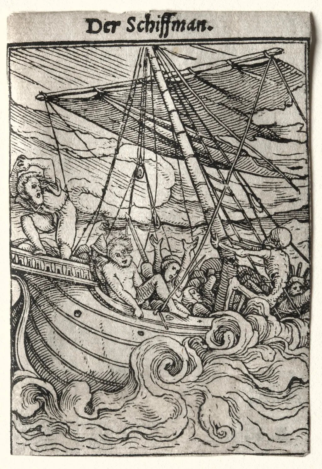 Dance of Death:  The Sailor, by Hans Holbein the Younger, 1526