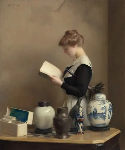 The House Maid, by William McGregor Paxton, oil, 1910