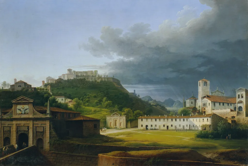 Bergamo, by Marco Gozzi, oil, 1809