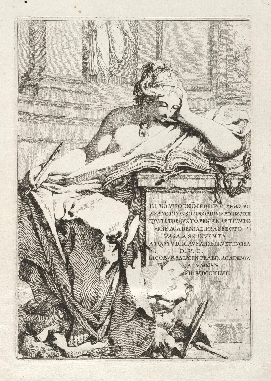 Suite of Vases, by Jacques François Saly, 1746