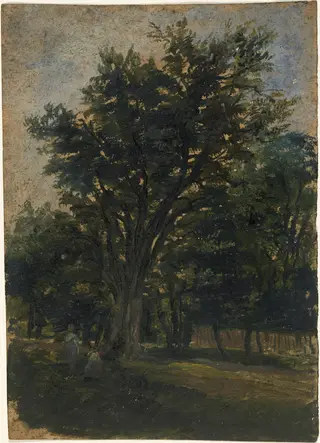 Figures against Trees, by William Howis senior, unspecified, 1839