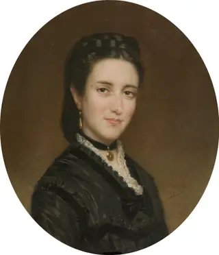 La señora de Creus, by Luis de Madrazo, oil, 1870
