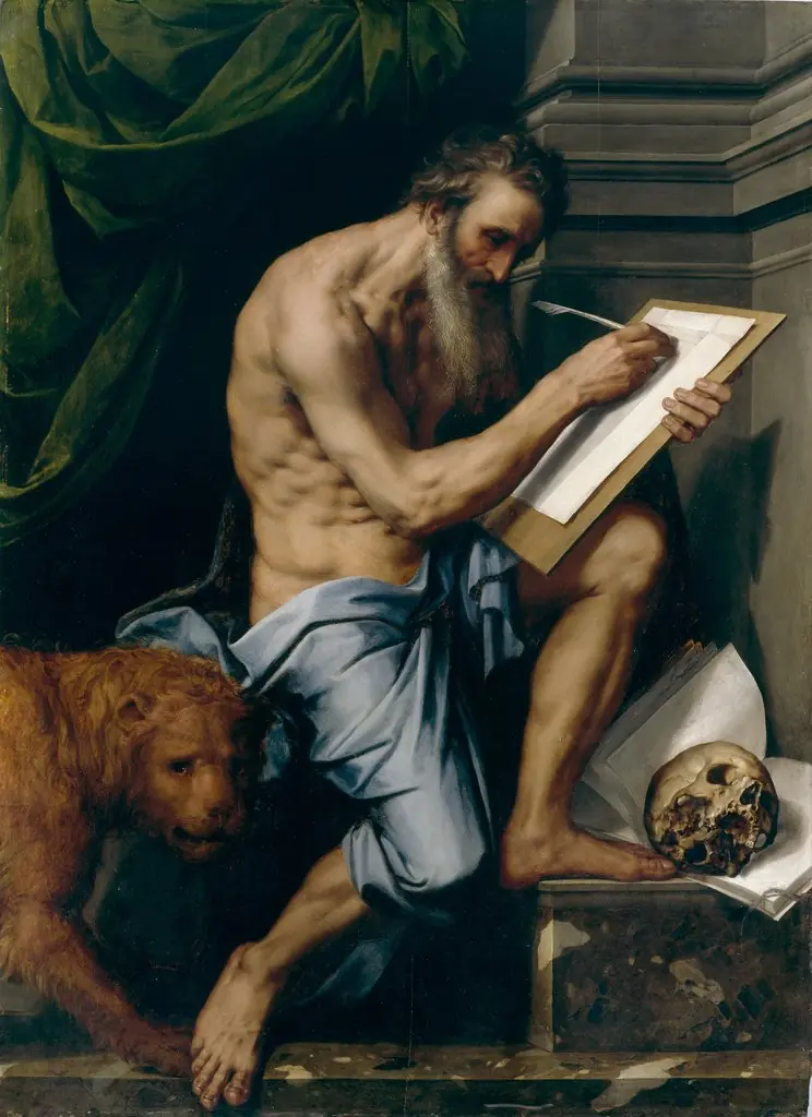 Saint Jerome, by Willem Key, unspecified, 1559