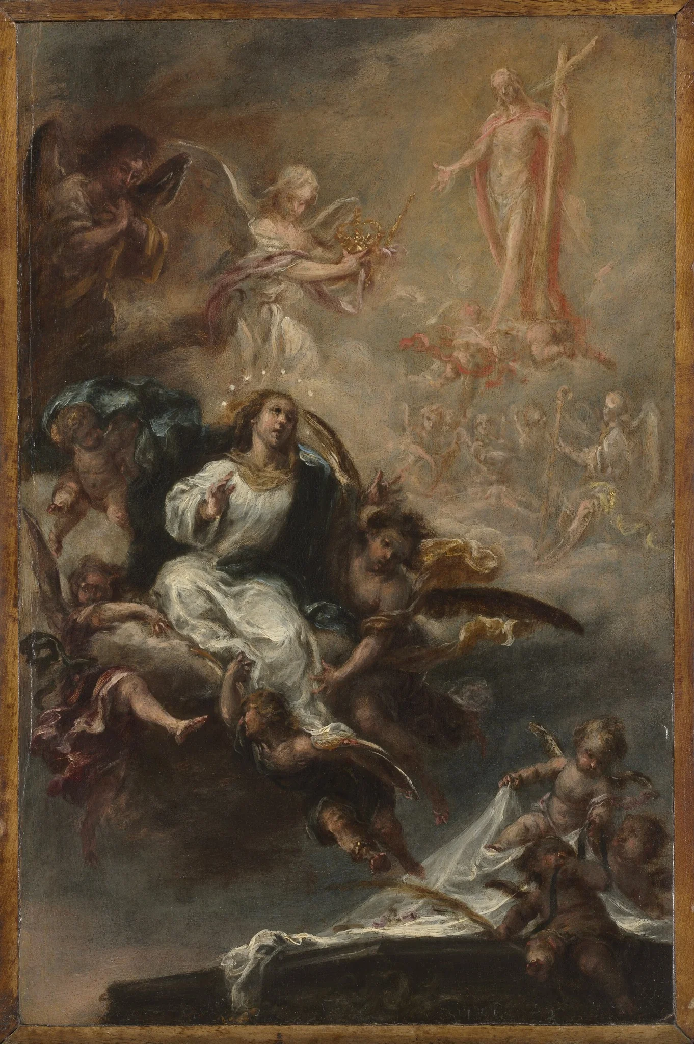 Study for "The Assumption of the Virgin" for San Augustín, Seville, detail