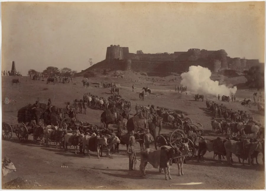 Jhansi Fort and Elephant Battery, detail