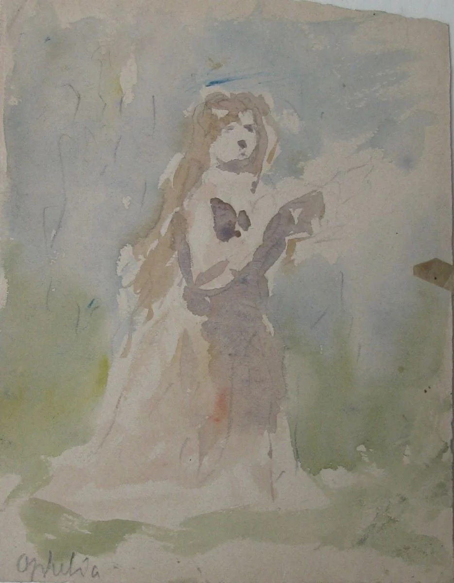 Ofelia din „Hamlet” de William Shakespeare, detail