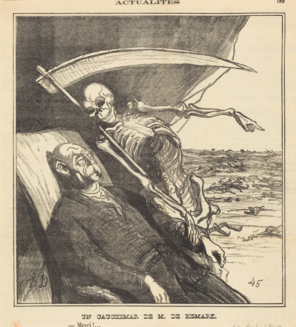 Un cauchemar de M. Bismarck, by Honoré Daumier, 1870