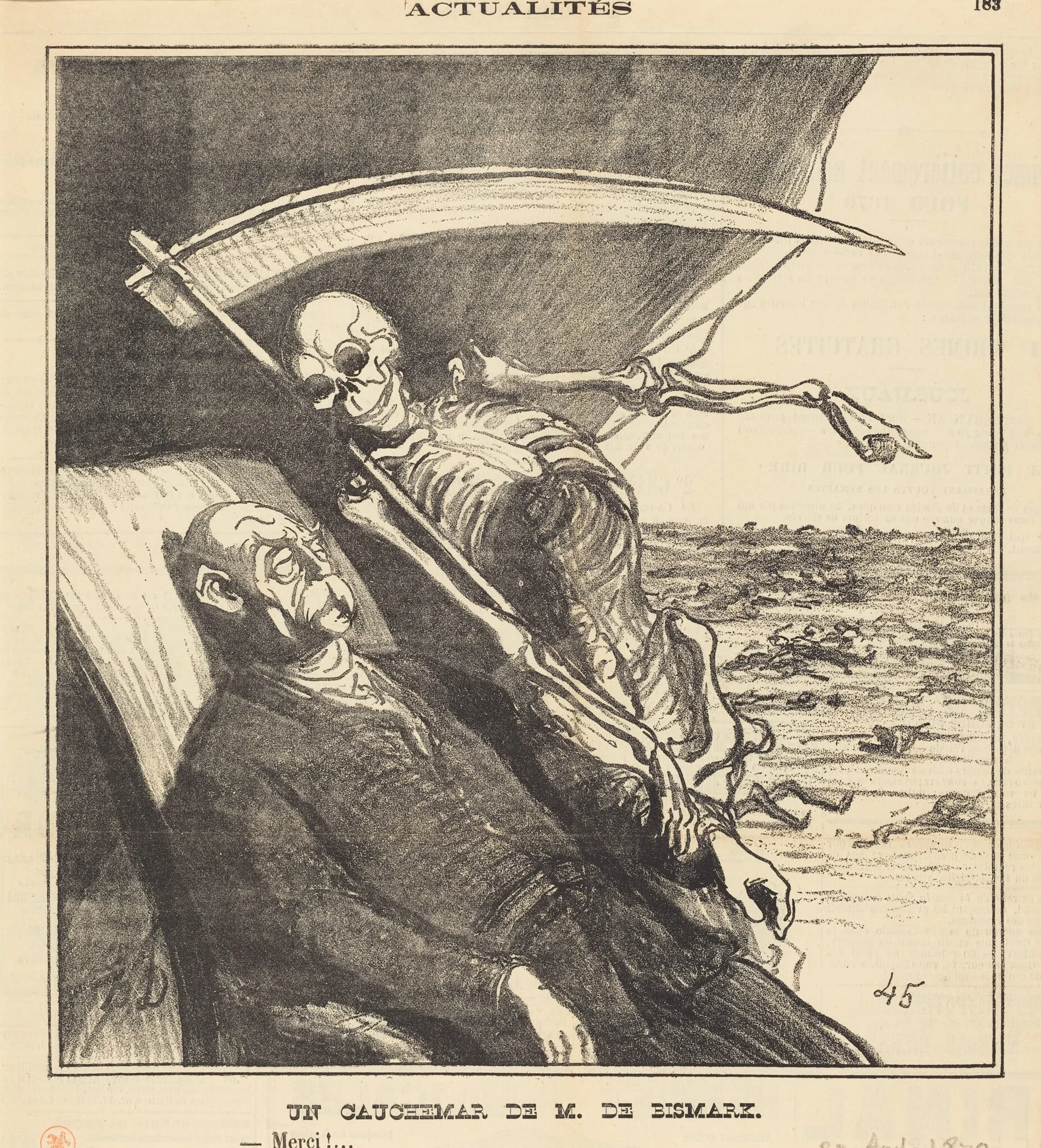 Un cauchemar de M. Bismarck, detail