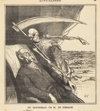 Un cauchemar de M. Bismarck, by Honoré Daumier, 1870