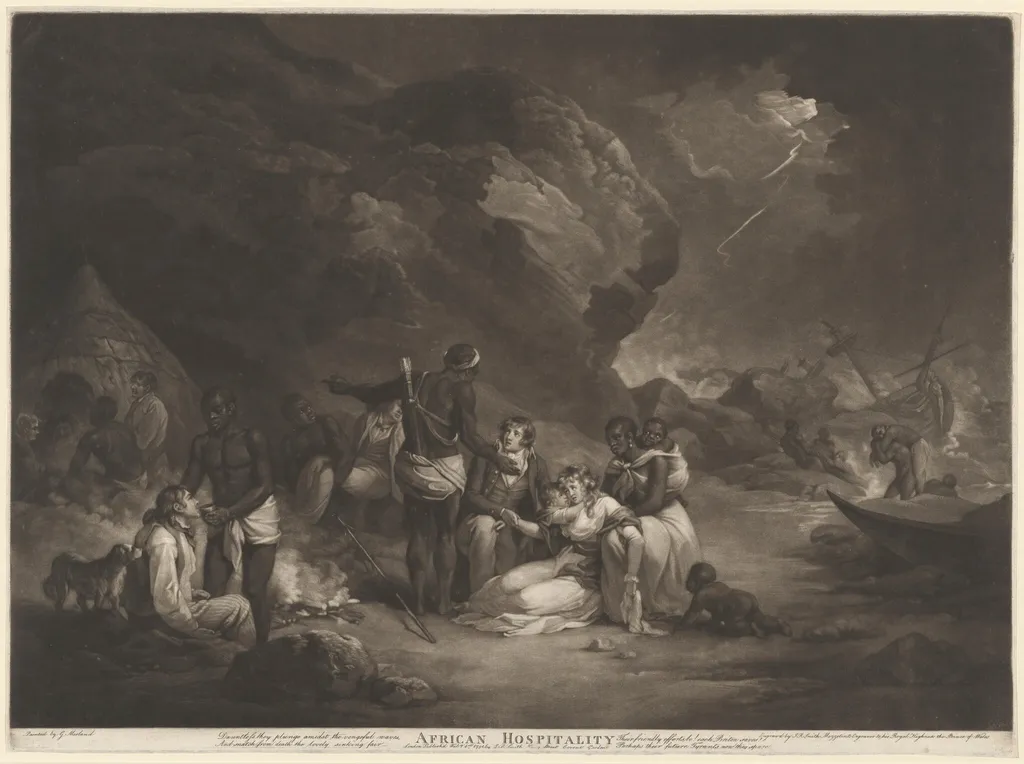African Hospitality, by John Raphael Smith, ink, 1791
