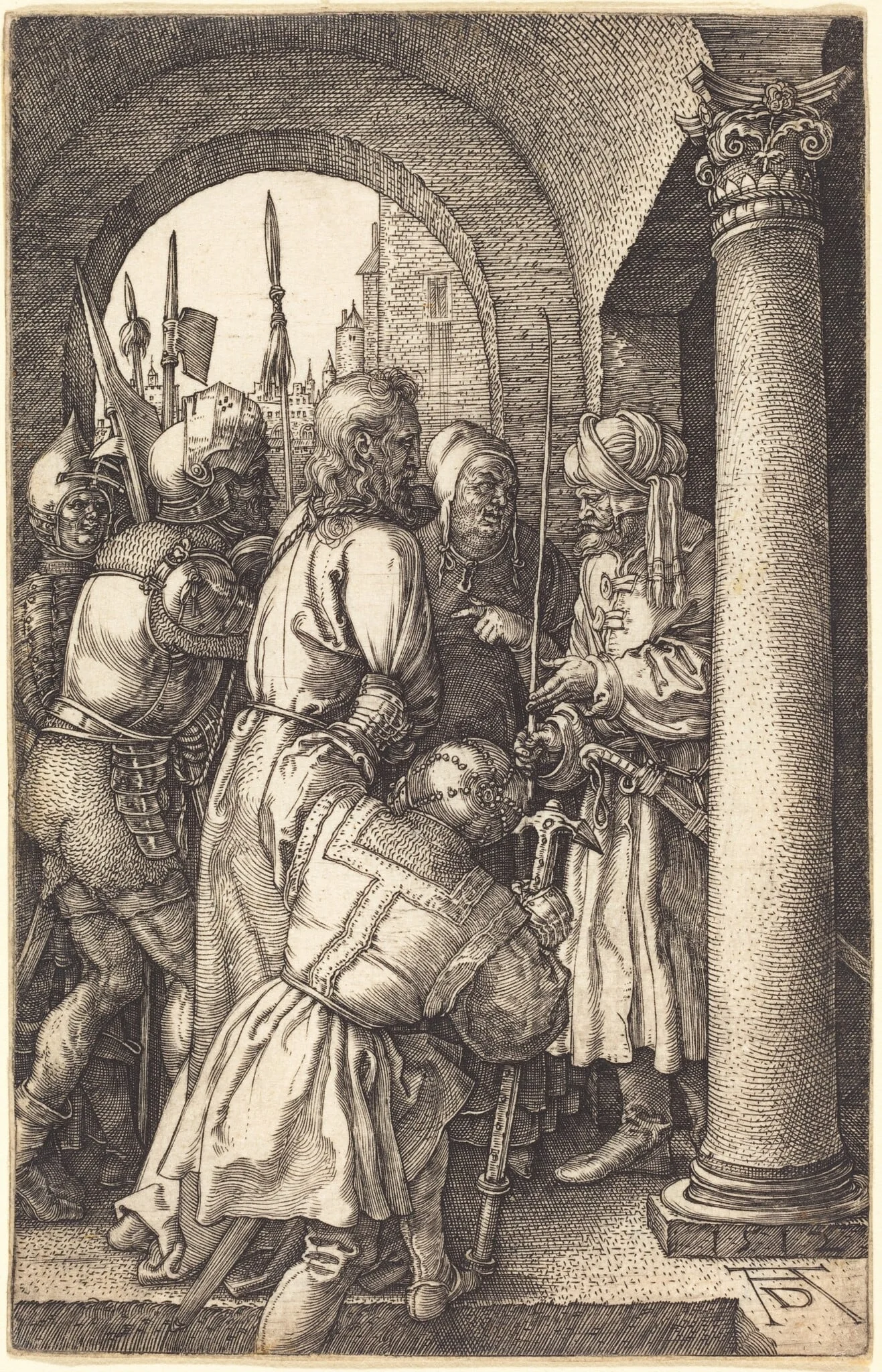 Christ before Pilate, detail