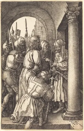 Christ before Pilate, by Albrecht Dürer, ink, 1512