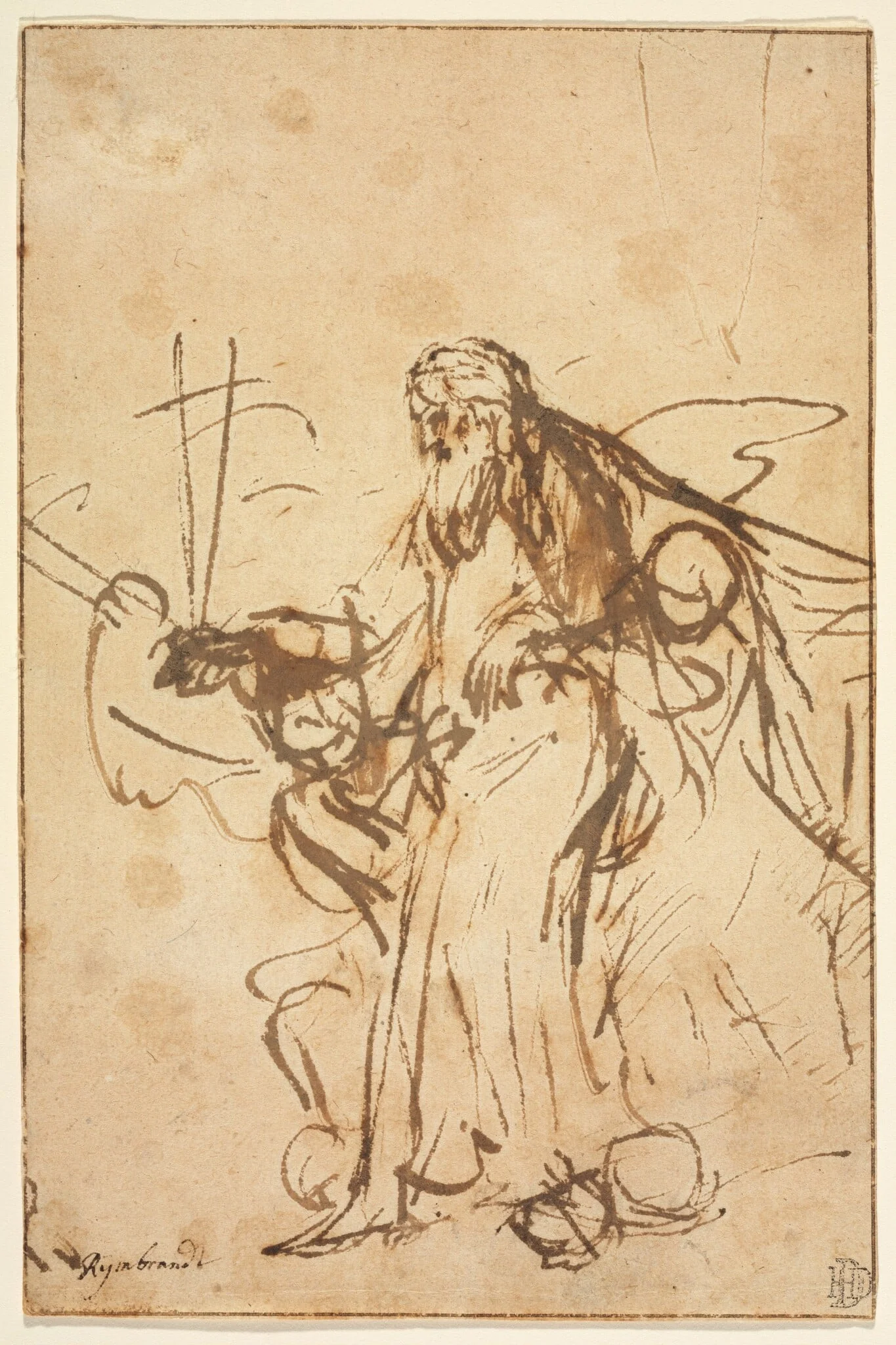 God the Father Supported by Angels, detail