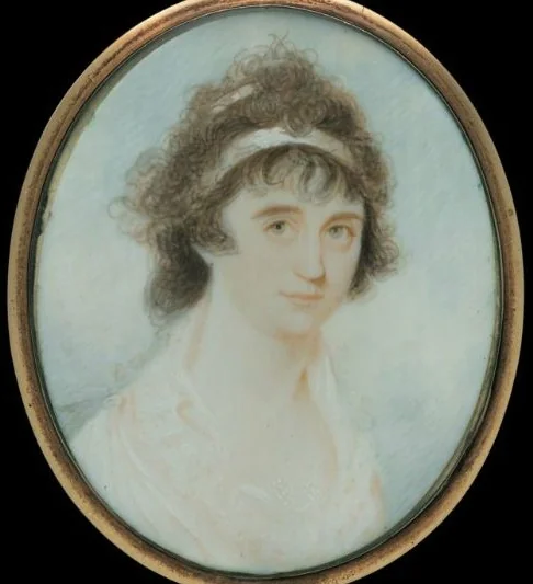 Portrait of Mrs. Nathaniel West (Elizabeth Crowinshield Derby), detail