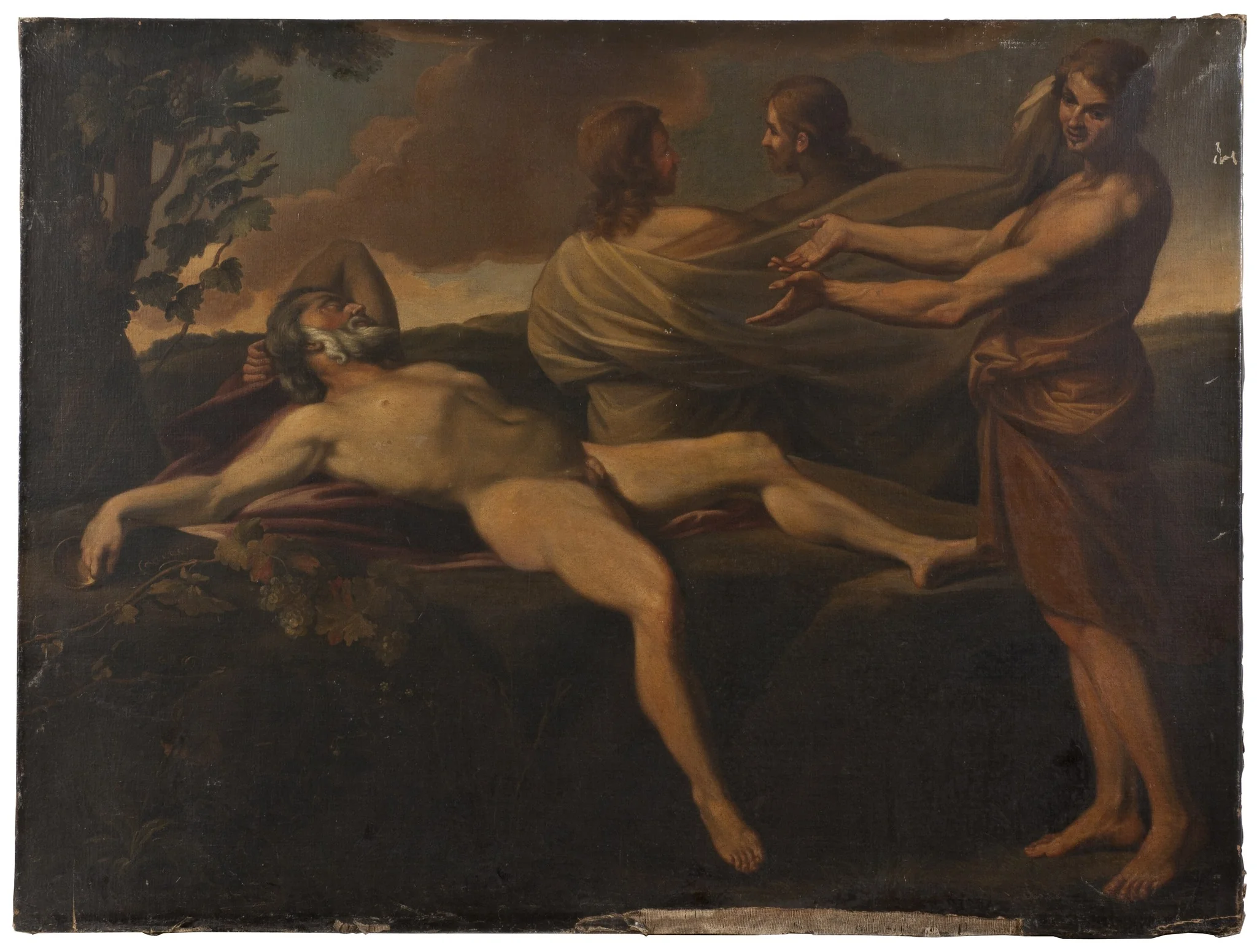 Noah and his Sons, detail